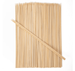 100% Natural environment-friendly bamboo skewers for Grilling, BBQ, Kabob, Shish, Appetiser, Fruit, Cocktail, Candy, Crafting and Party(200 PCS).